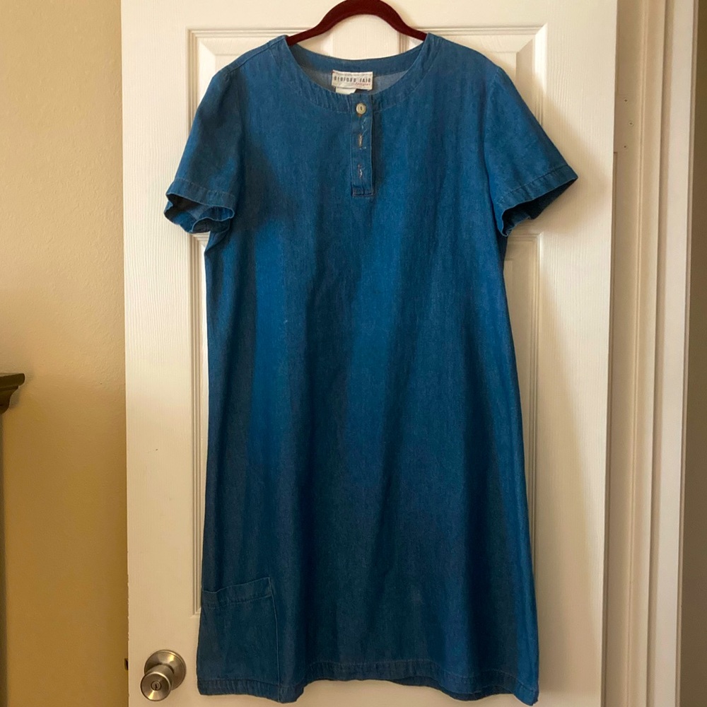LAST CHANCE SALE! Bedford Fair- Lifestyles Denim Dress - Vintage